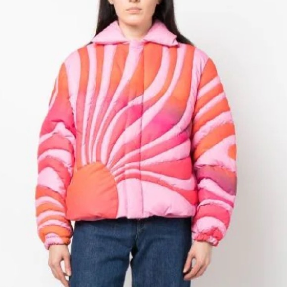ERL Pink Sunset Down Jacket ❤️New❤️ - Picture 5 of 15